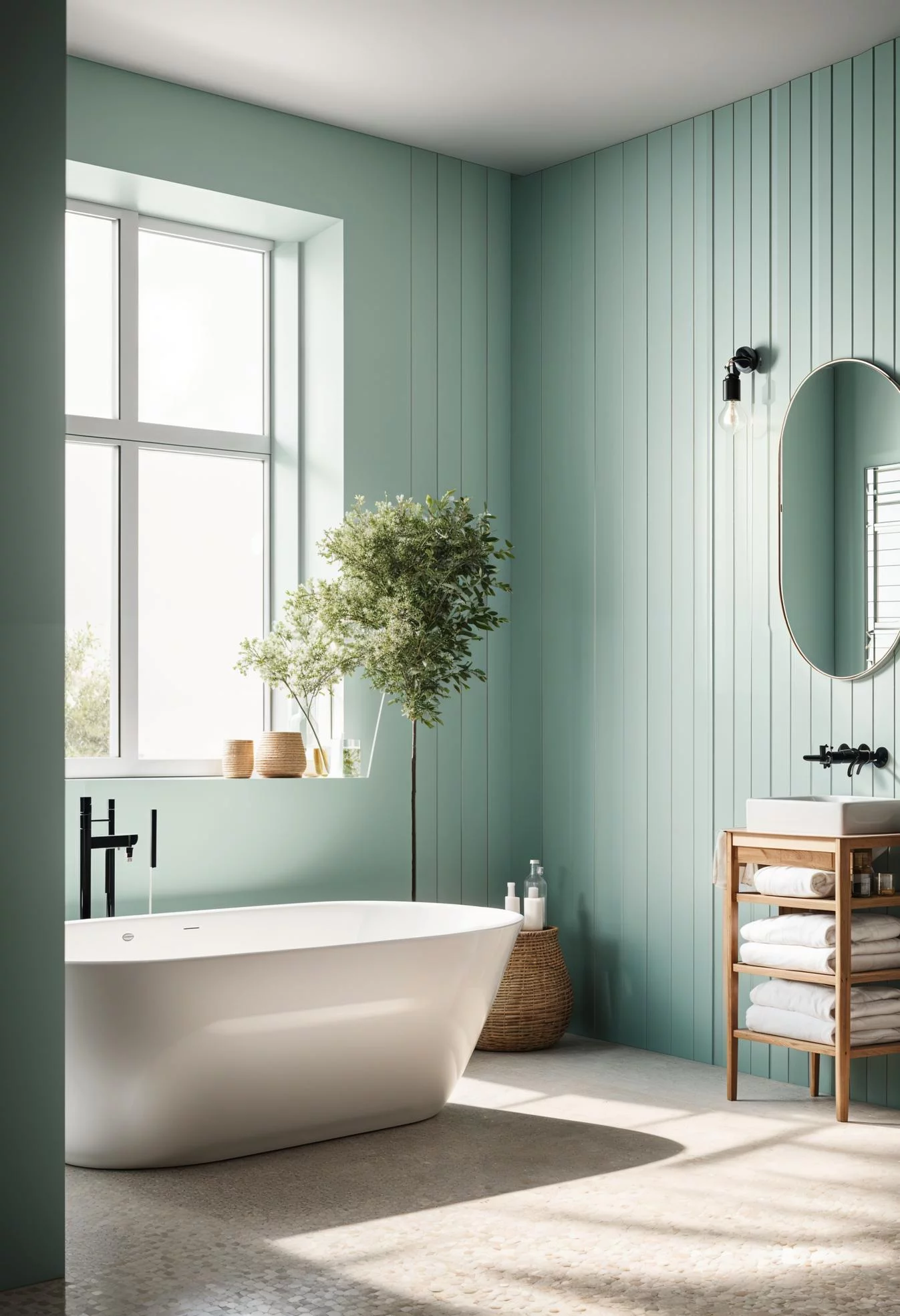 11. Minty Fresh Bathroom Paint Ideas-2