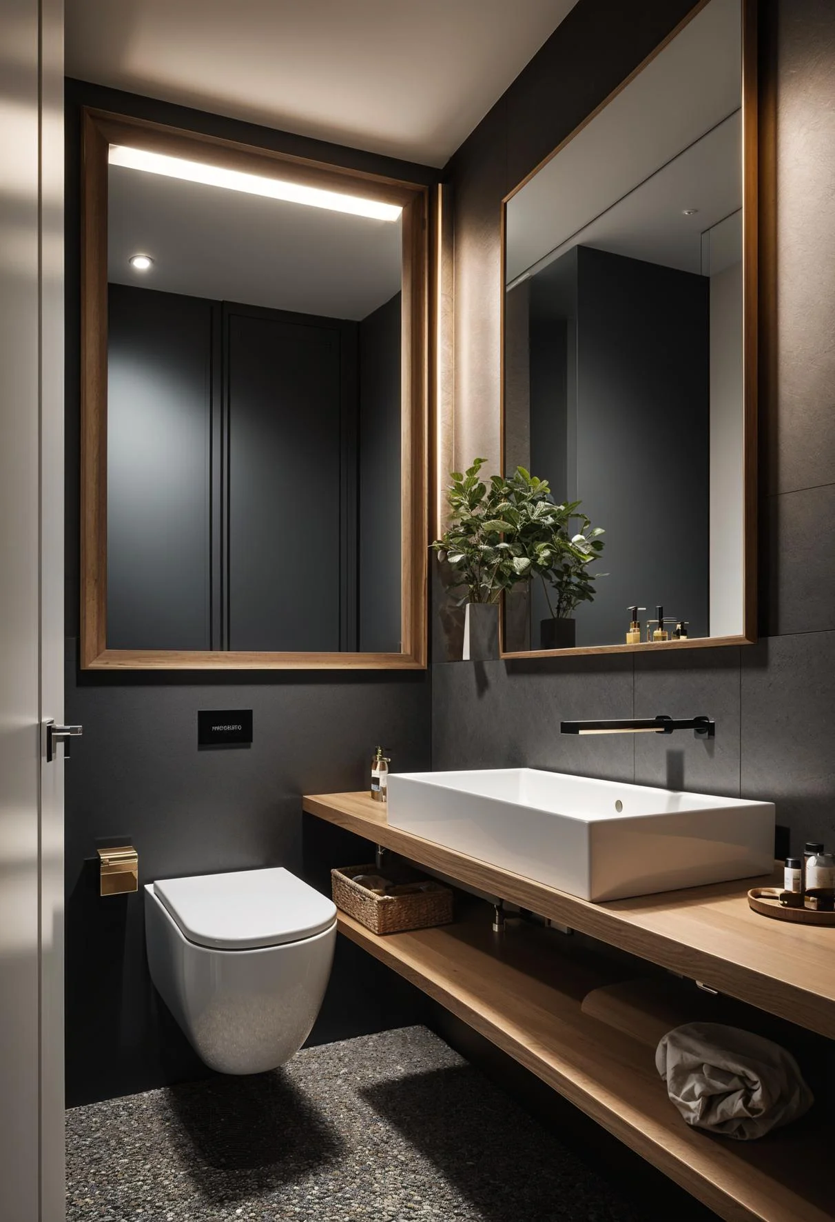 5. Mirrored Wall Enhances Visual Space-0