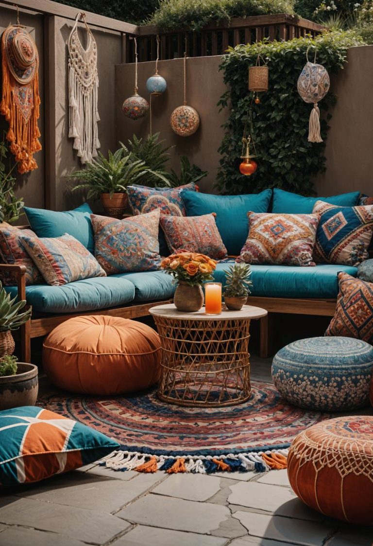 15 Chic Boho Patio Ideas You'll Love - Lovely Harbor