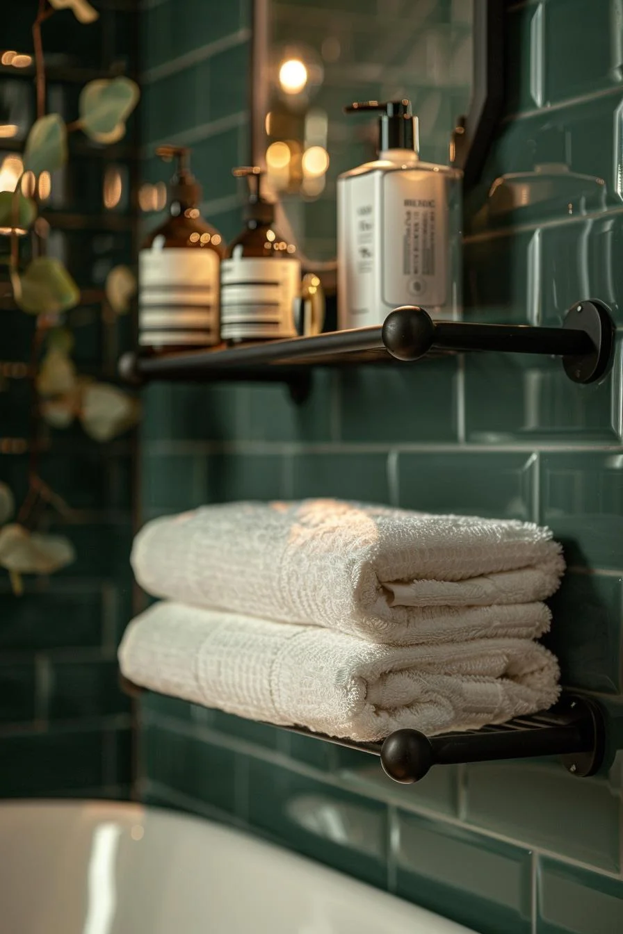 15. Multi-Functional Shelf Towel Holder-2