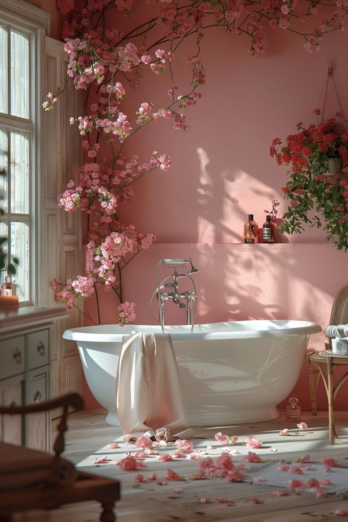 5. Nostalgic Vintage Rose Bathroom Palette-1