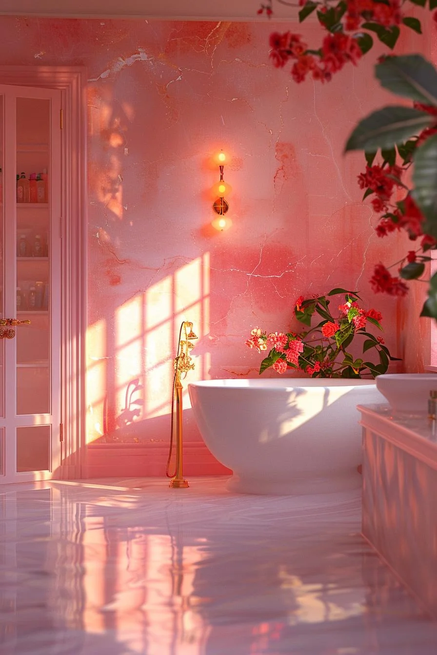 1. Radiant Bathroom Sunset Coral Palette-1