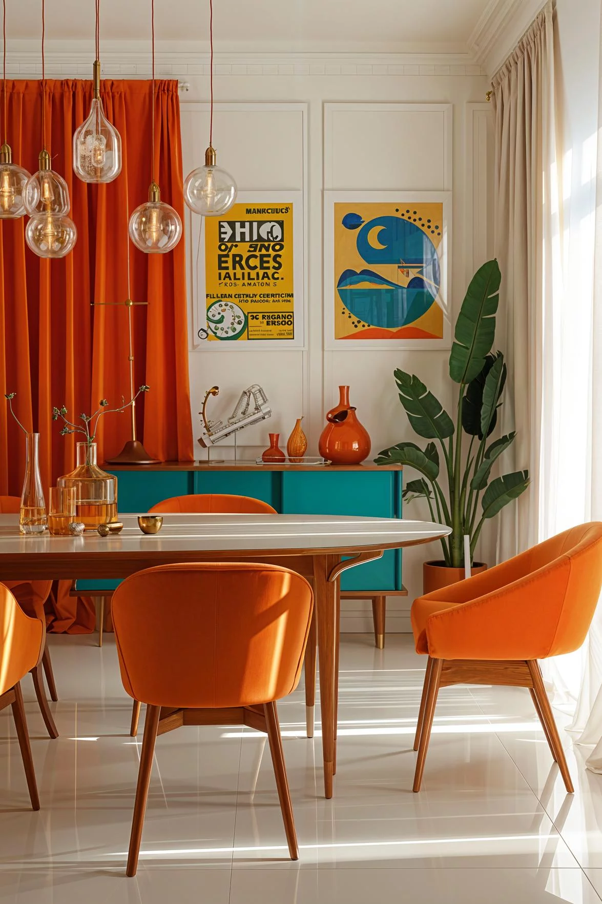 12. Retro Revival: Colorful Mid-Century Decor-1