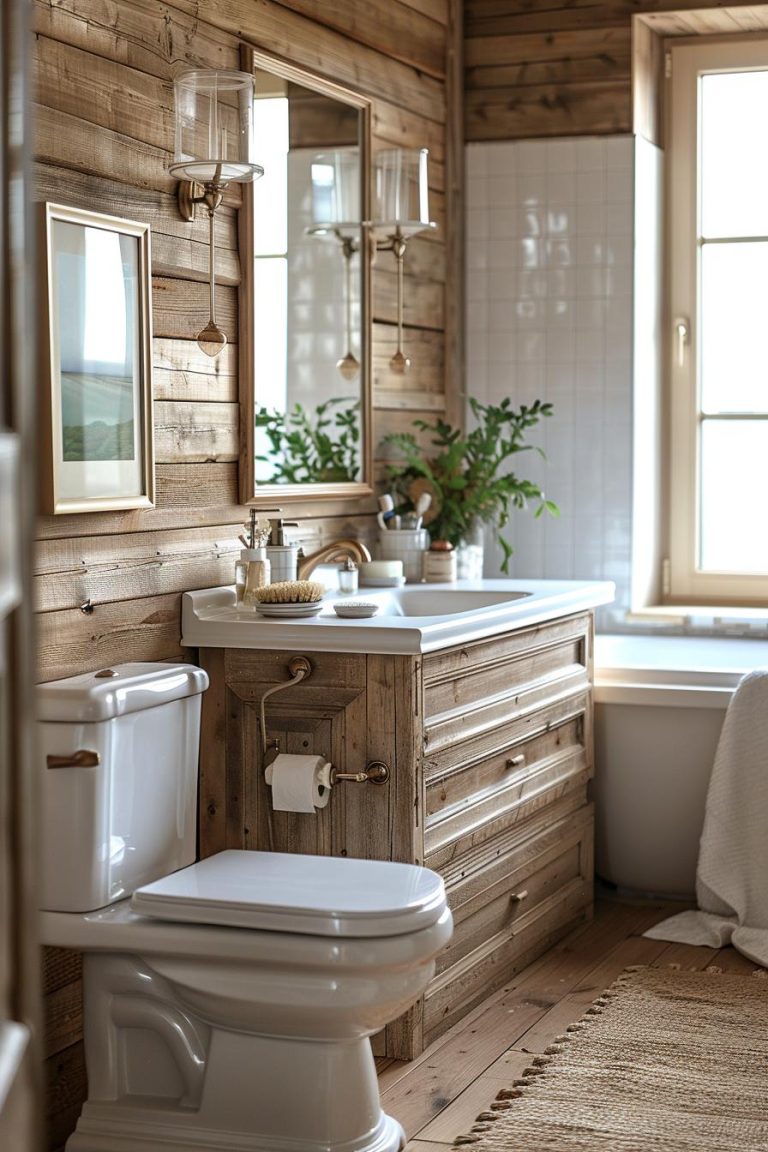 15 Gorgeous Shiplap Bathroom Styles To Impress Your Guests - Lovely Harbor