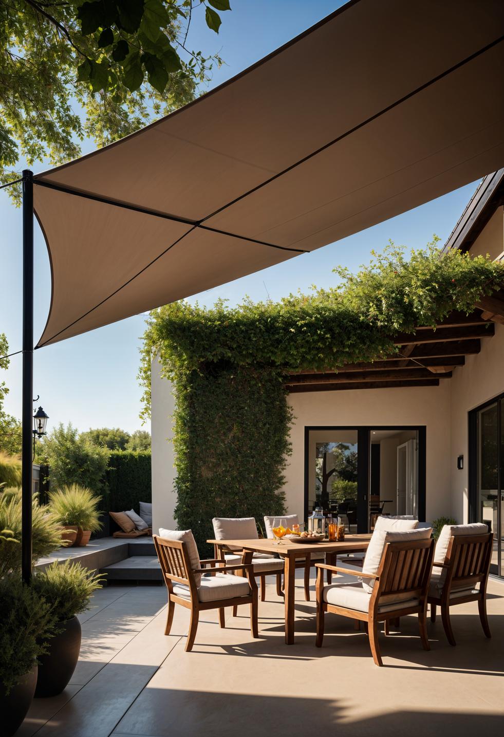 6. Shade Sails for Cozy Patios-2