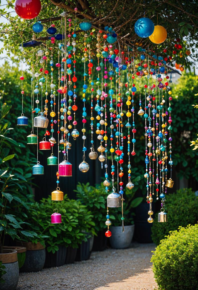 11. Suspended Upcycled Garden Decor-1