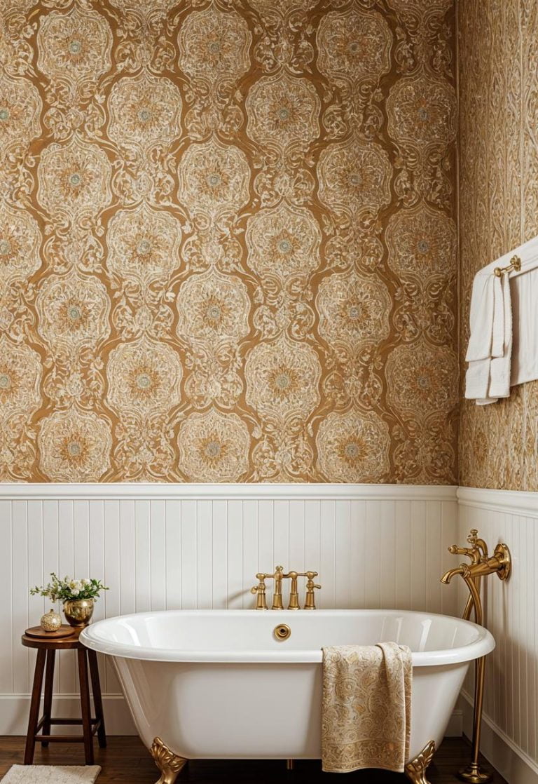 15 Stunning Bathroom Wallpaper Trends To Try Now - Lovely Harbor