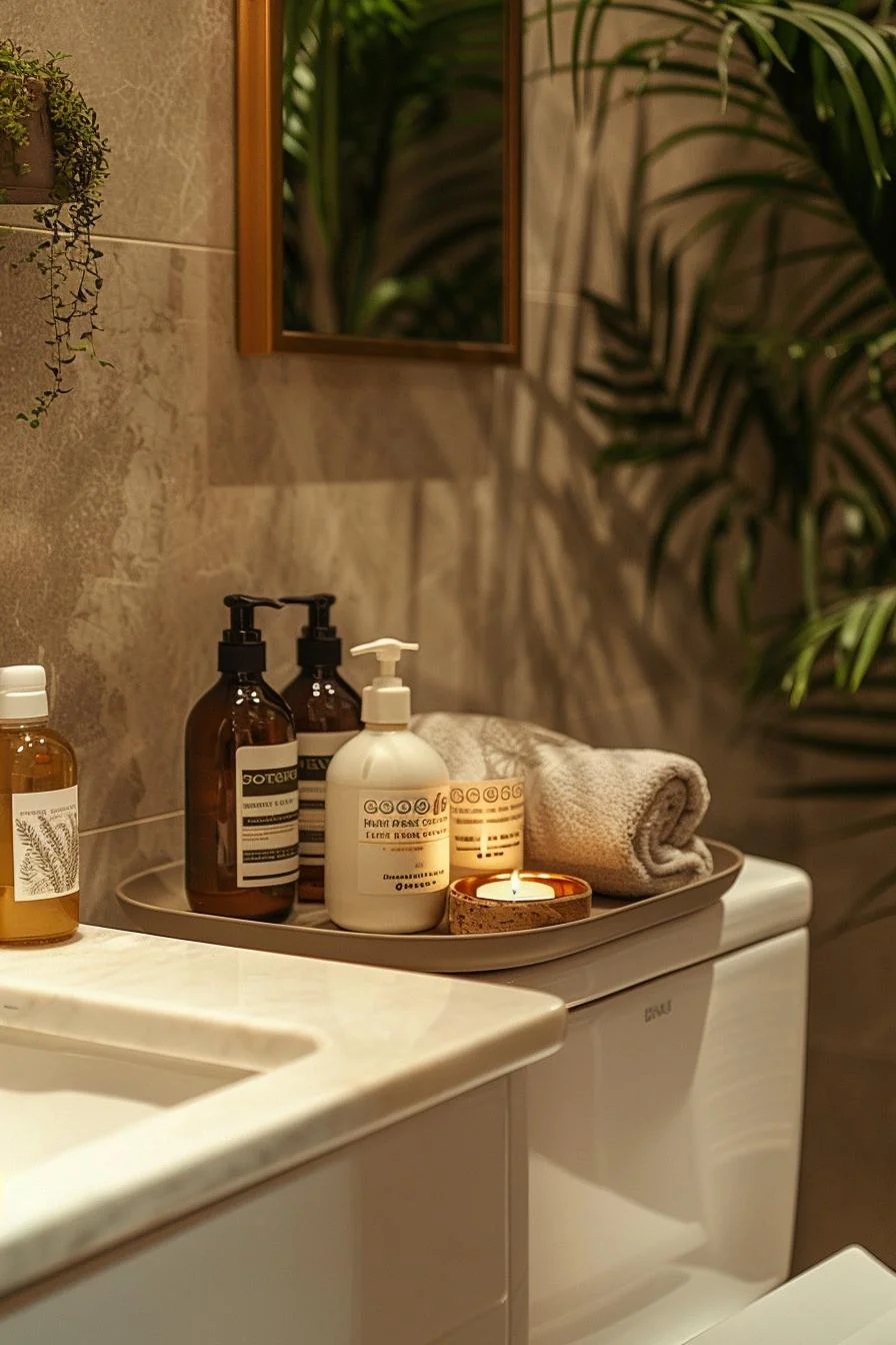 9. Toilet Tank Tray Storage Ideas-0