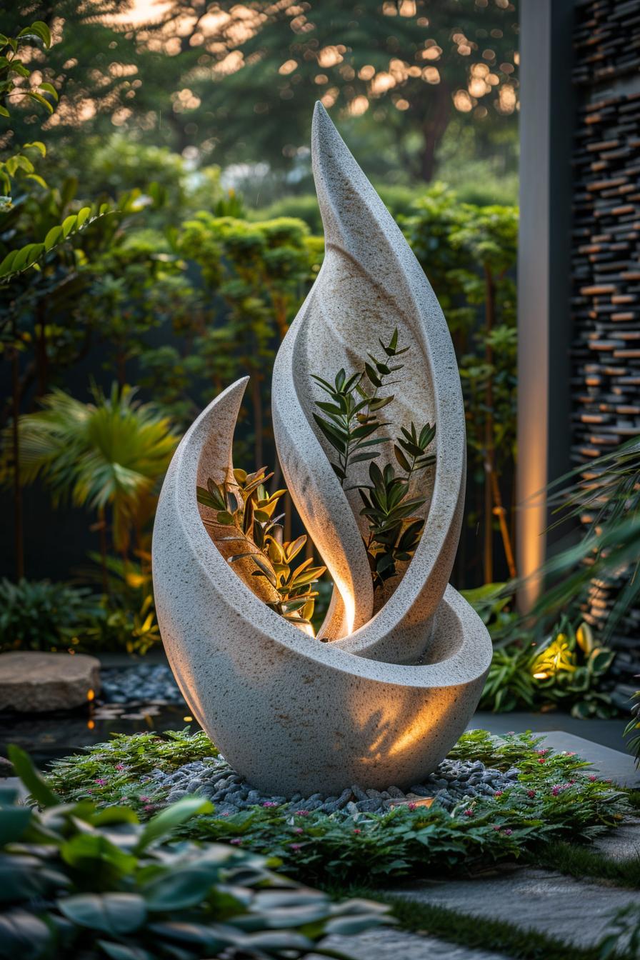 30. Whimsical Modern Garden Sculpture-0