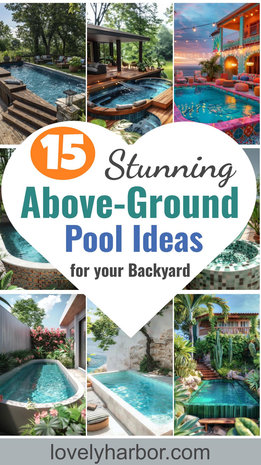 15 Stunning Above Ground Pool Ideas For Your Backyard - Lovely Harbor