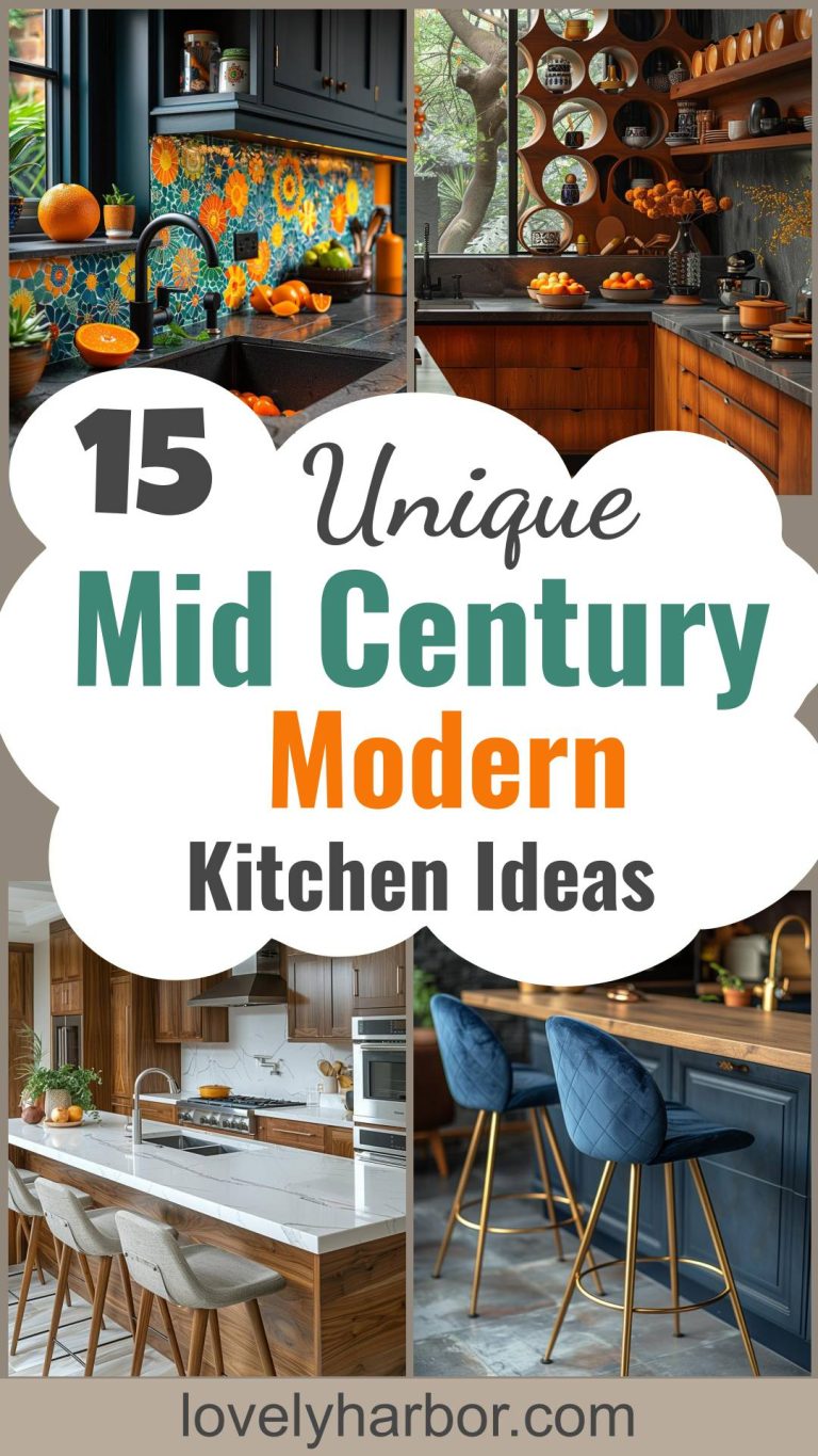 15 Unique Mid Century Modern Kitchen Ideas - Lovely Harbor