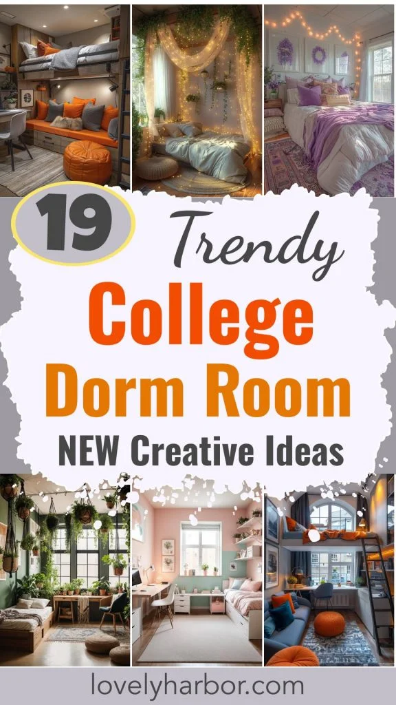 19 Trendy College Dorm Room Ideas (New)