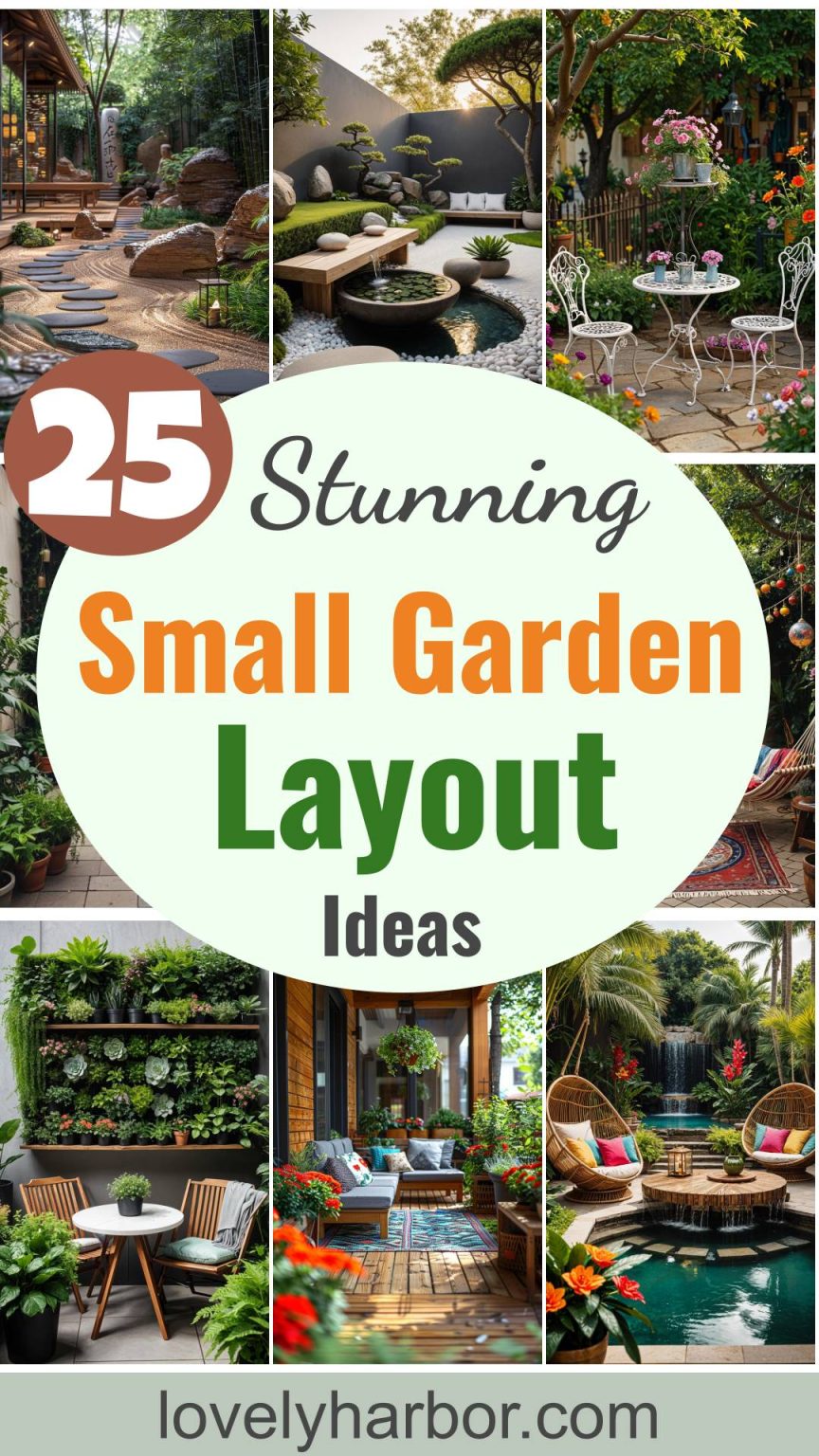 25 Stunning Small Garden Layout Ideas - Lovely Harbor