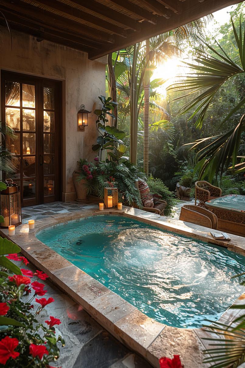 3. Backyard Tropical Oasis Pool Design-0