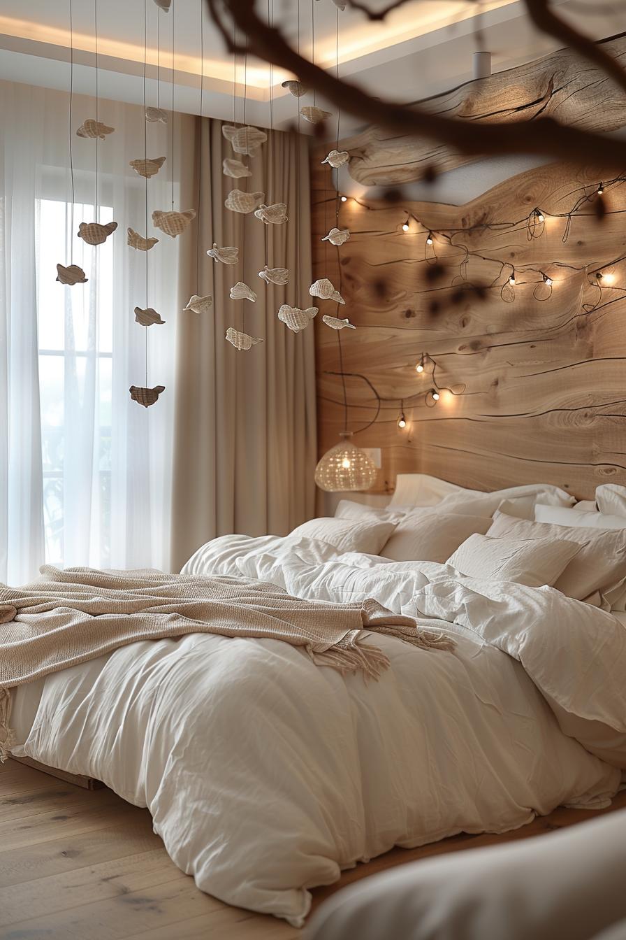 18. Boho Coastal Driftwood Ceiling Mobile-1