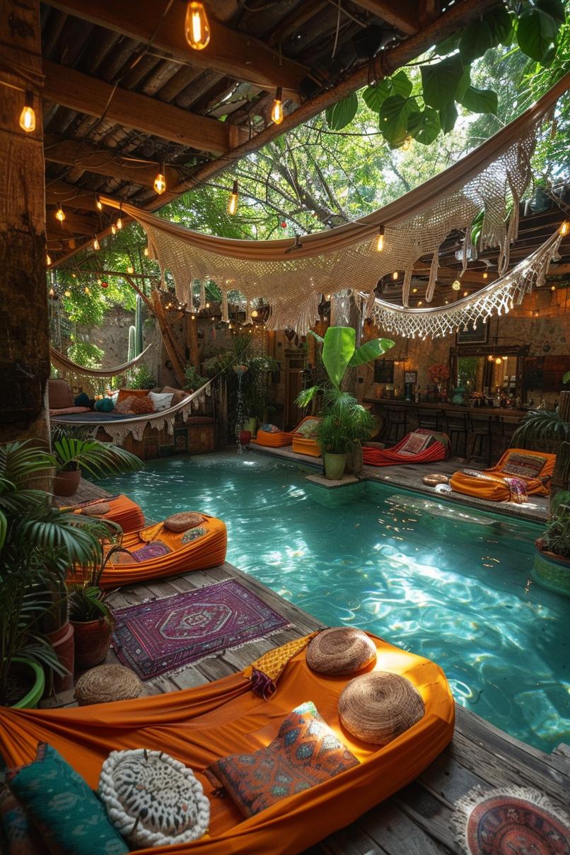 1. Boho Lounge Pool Deck Inspiration-2