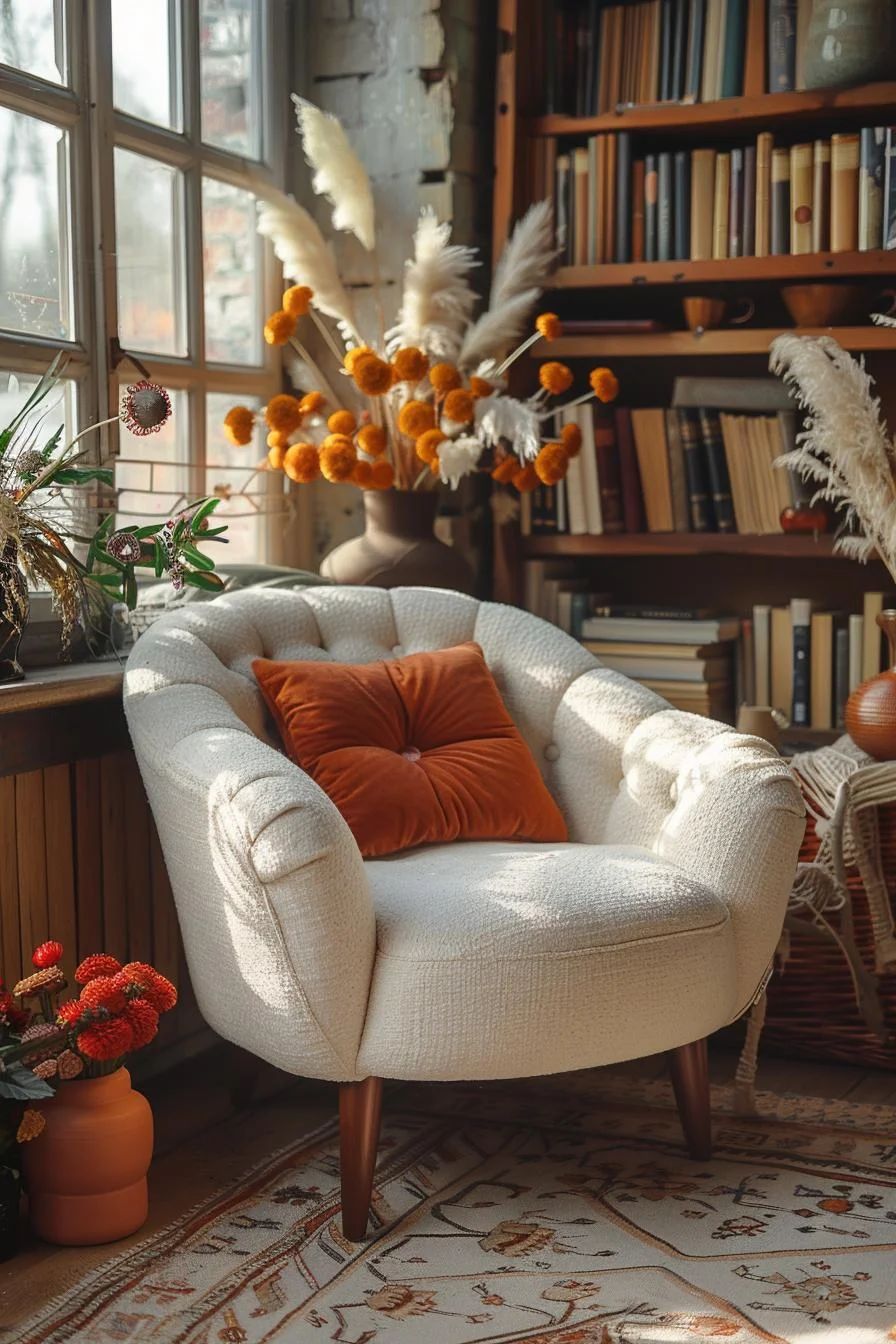 2. Chic Lounge Retreat: Velvet Armchair-0