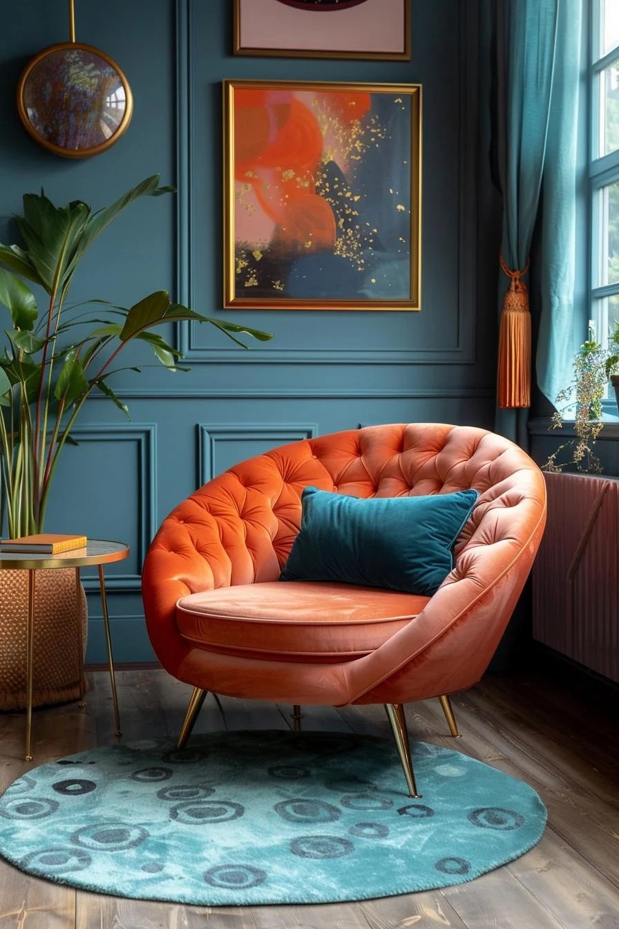 15 Best Moody Mid Century Modern Living Room Ideas 66 13. Chic Mid-Century Living Room Makeover-1