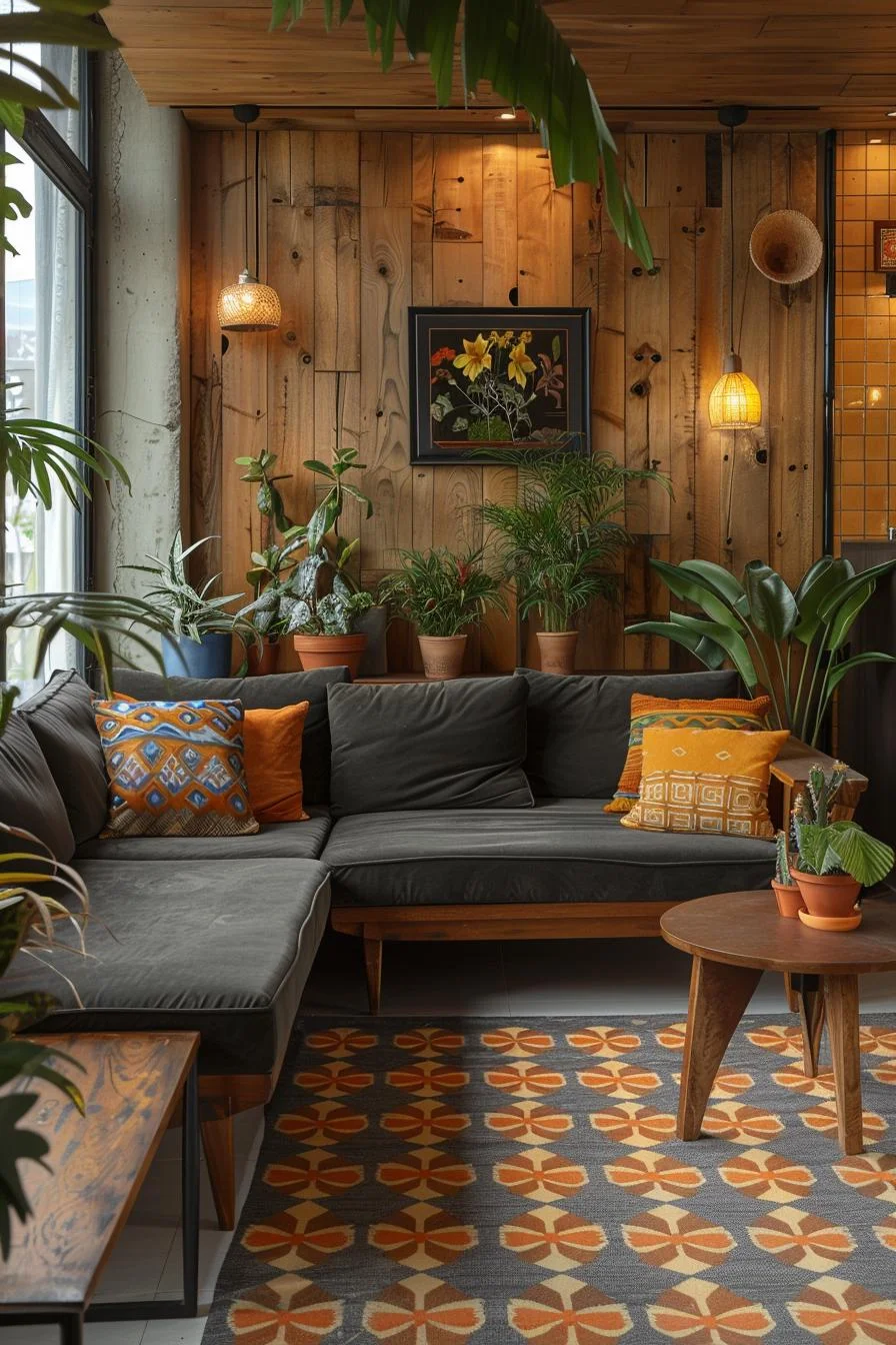 1. Chic Seating Arrangement with Teak-1