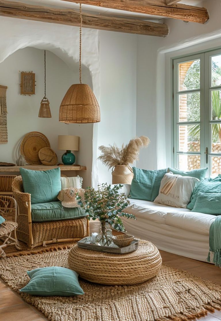 15 Stunning Boho Coastal Living Room Ideas For A Beachy Home - Lovely ...