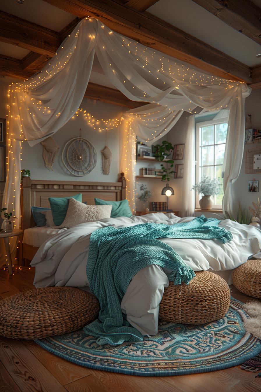 6. Coastal Canopy Bed DIY-1