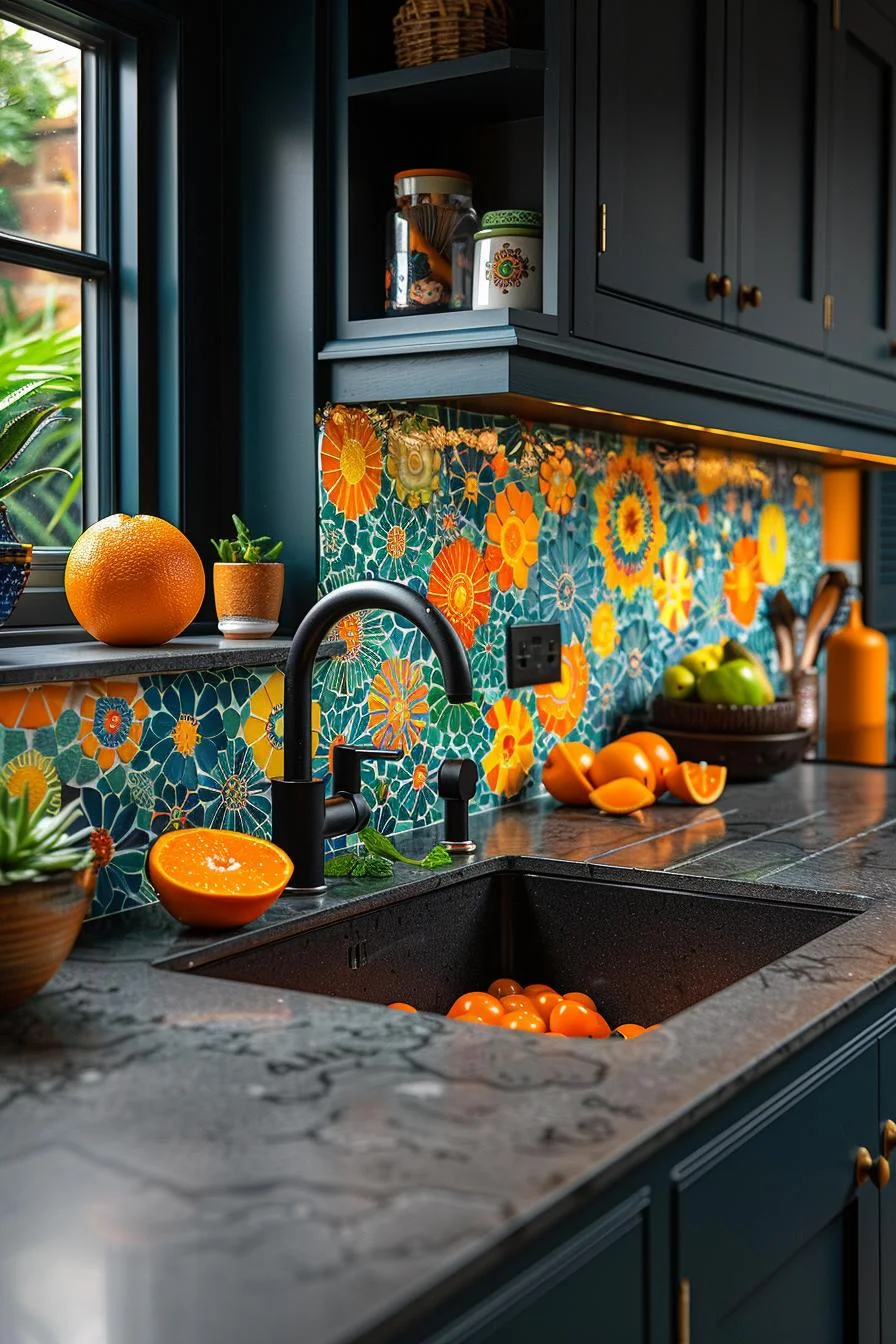 3. Colorful Mosaic Backsplash Inspiration-1