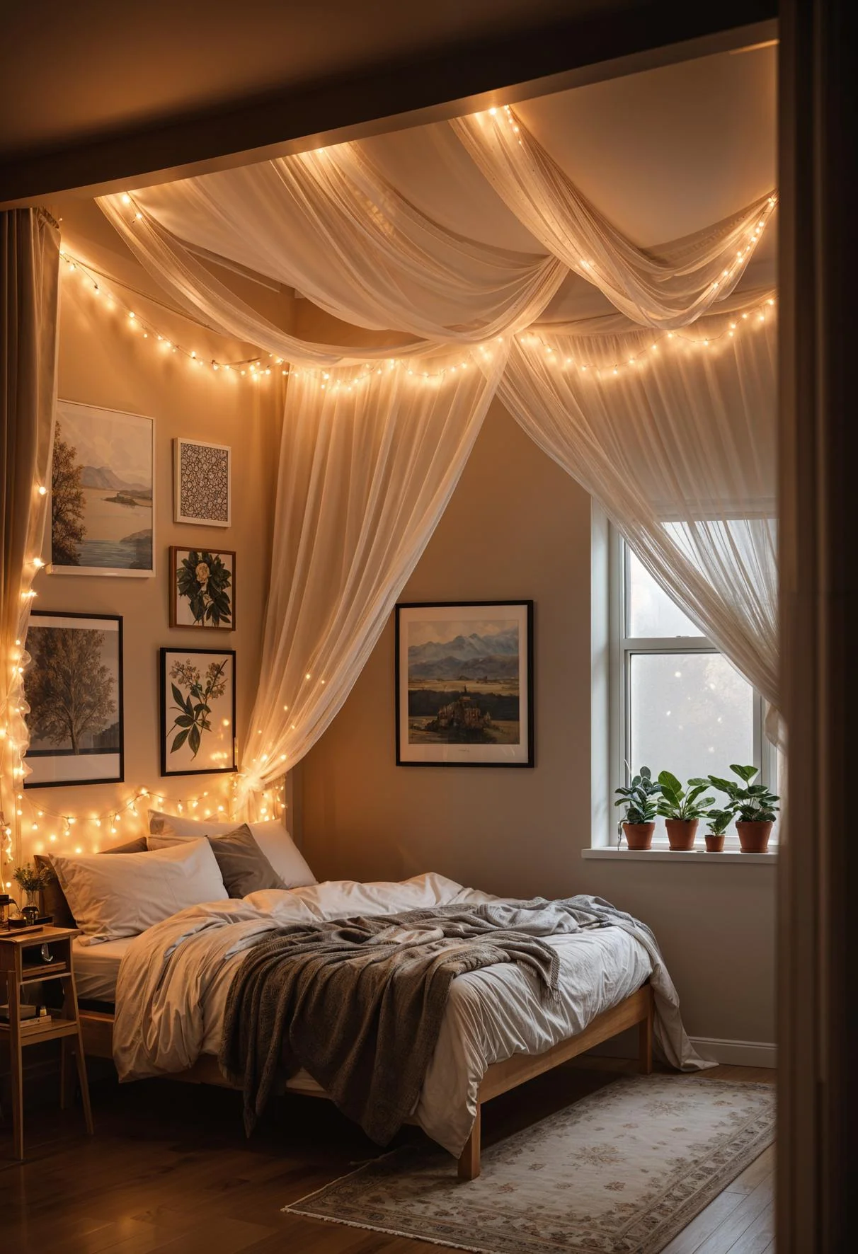 1. Dreamy Canopy Decor Ideas-2
