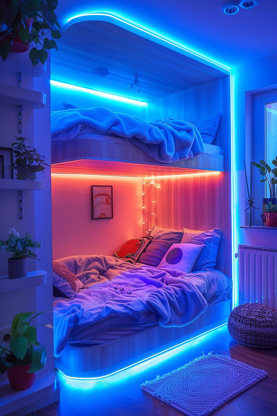 6. Edgy LED Room Decor for Guys-1