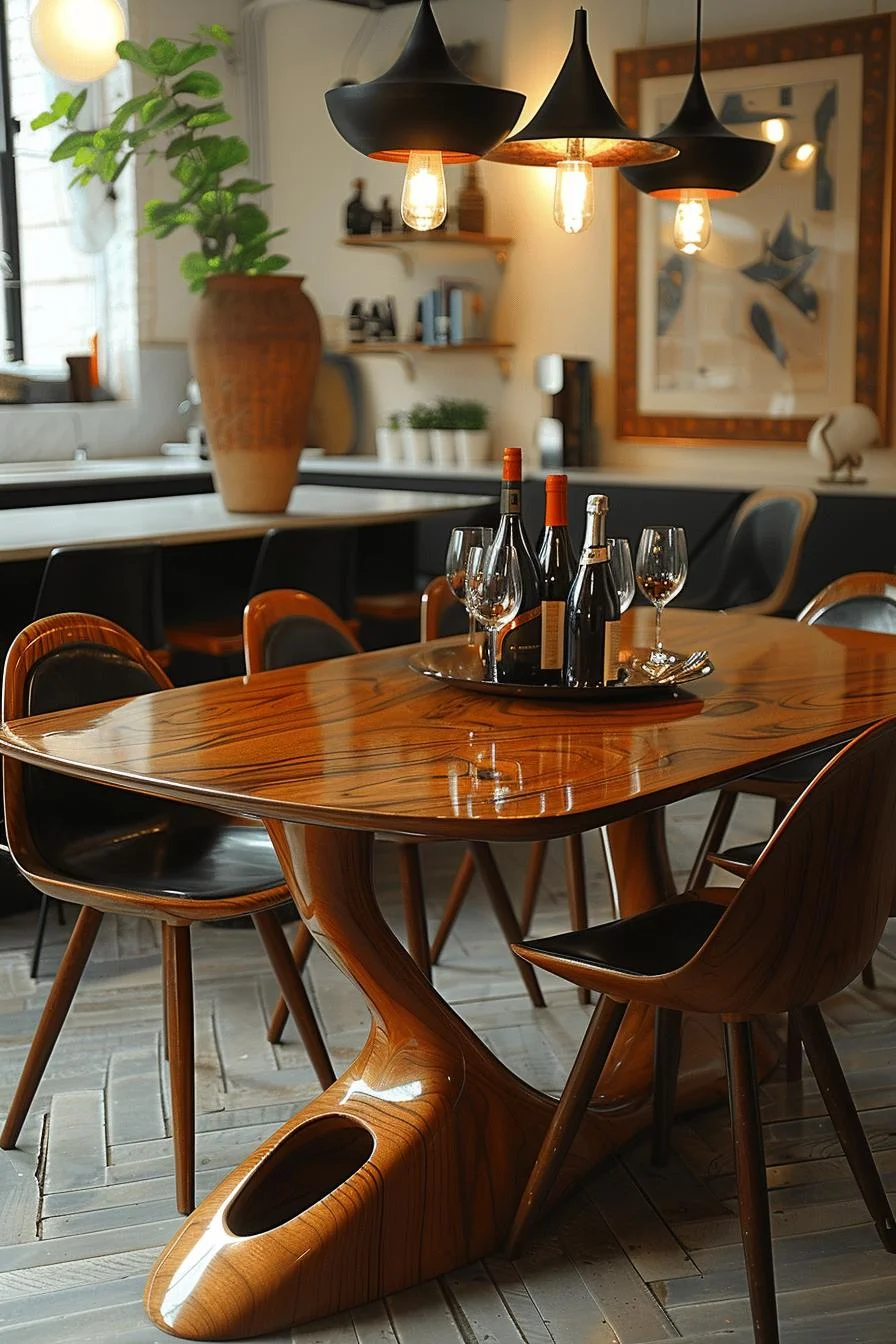 14. Elegant Dining Table Design Spotlight-1