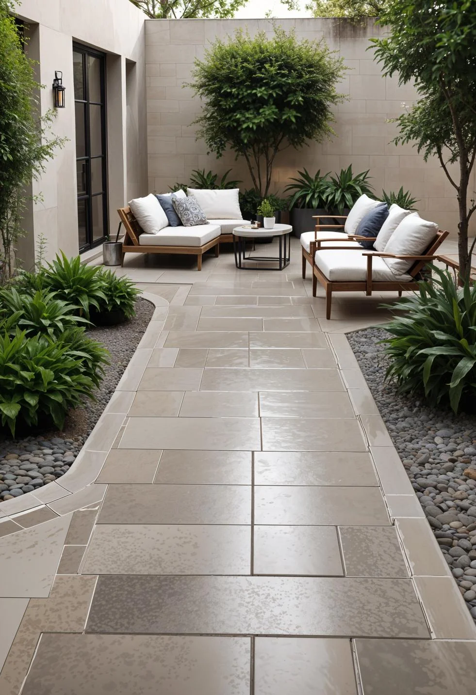 23. Elegant Marble Paver Patio Accents-1