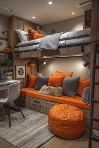19 Trendy College Dorm Room Ideas (NEW) 1 7. Functional Storage Ottomans in Dorms-0