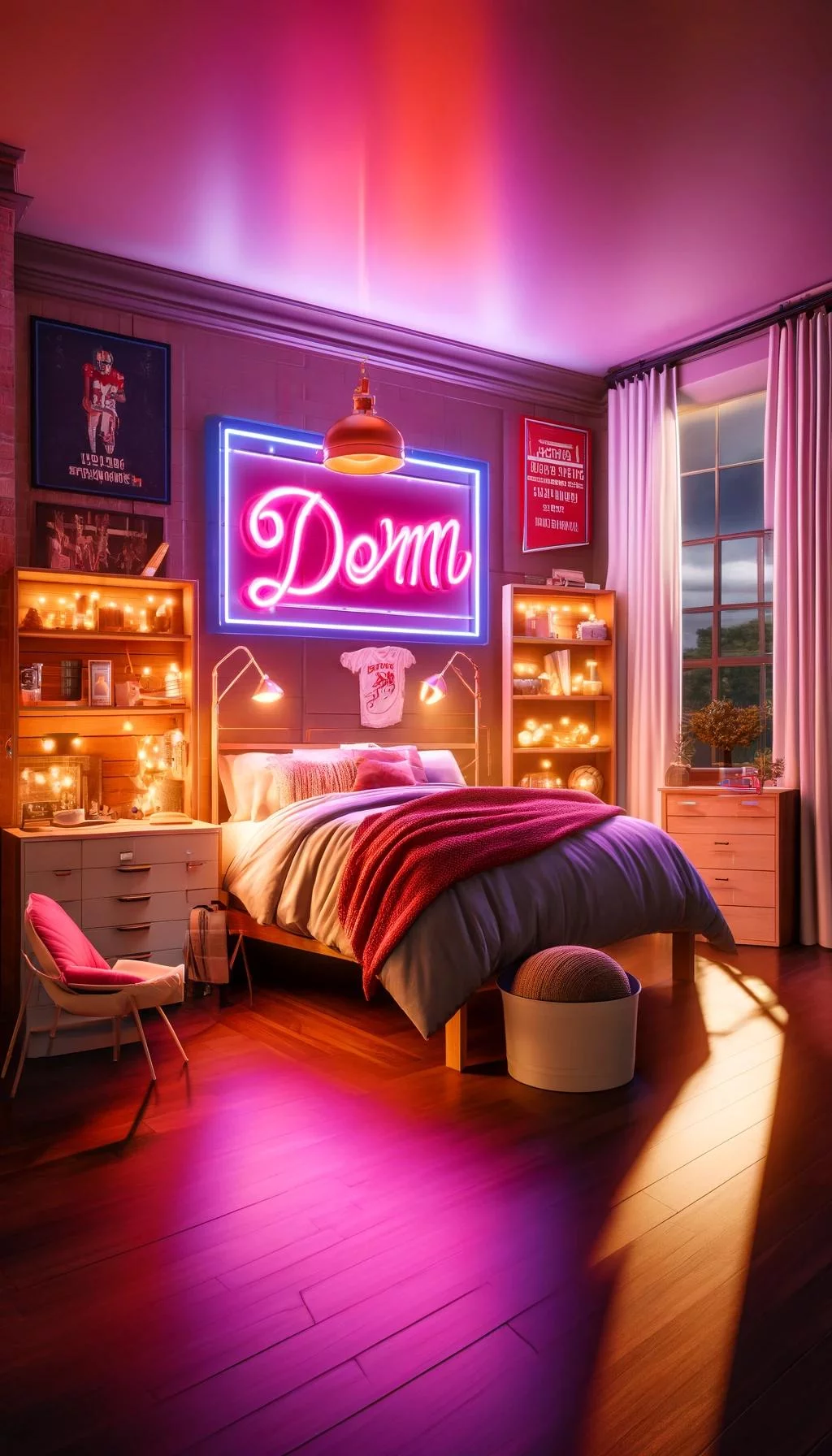 15. Glam Neon Sign Dorm Decor-0