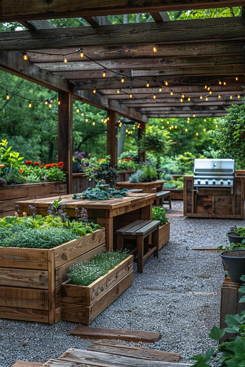 8. Herb Garden on Gravel Patio-0