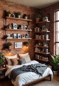 2. Industrial Chic Shelving for Guys-0