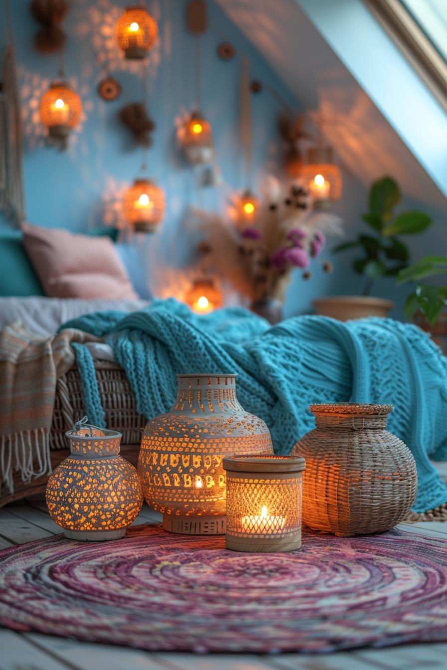 13. Lanterns: Boho Bedroom Glow-0