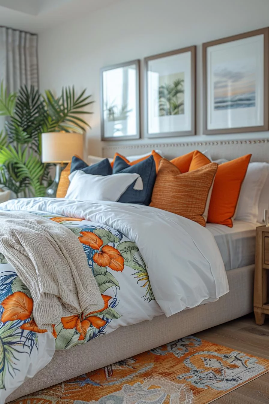 21 Modern Coastal Bedroom Ideas for a Relaxing Retreat 23 9. Nature-Inspired Coastal Bedroom Art-2