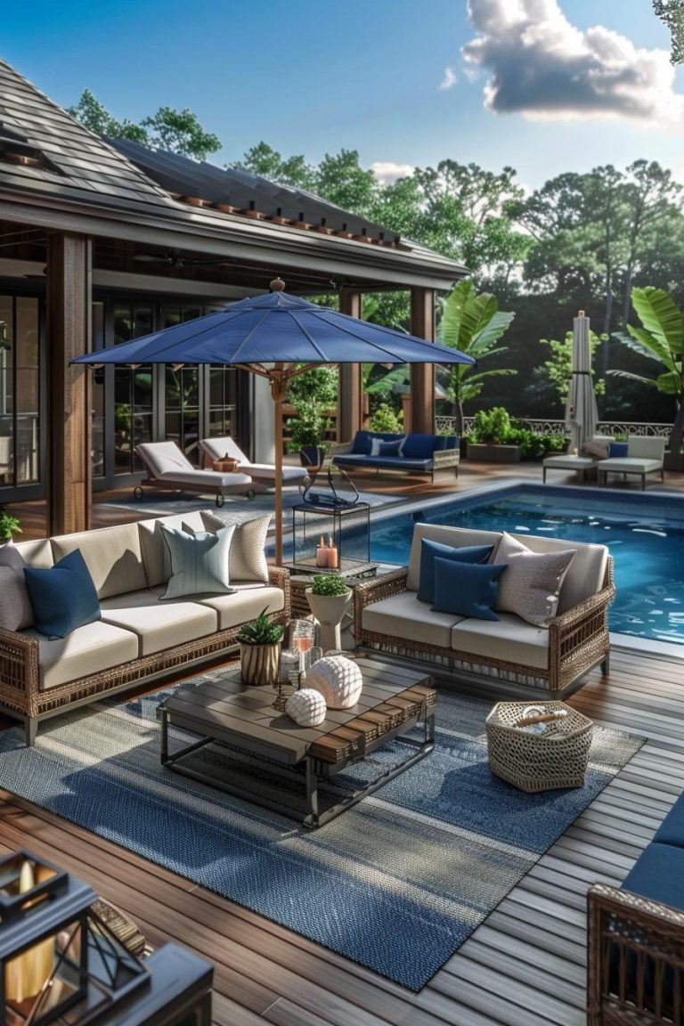 Photo inspiration: Simple Pool Deck Decor Reference: 14 Trendy Pool Deck Decor Ideas You Ll Adore