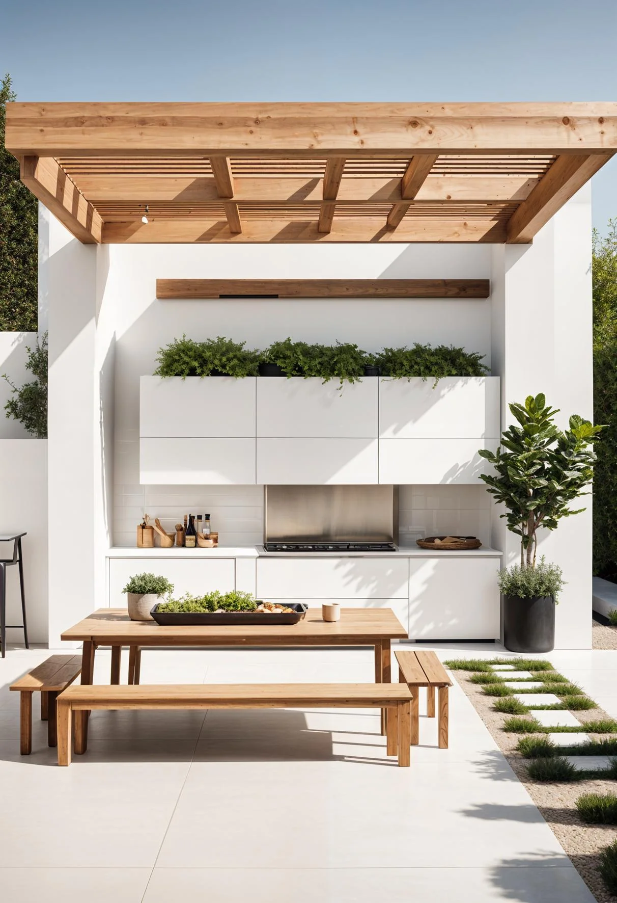 18. Nordic Style Outdoor Kitchen Design-2