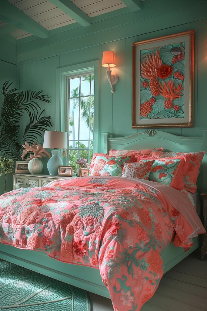 Coral Pink Bedroom Ideas