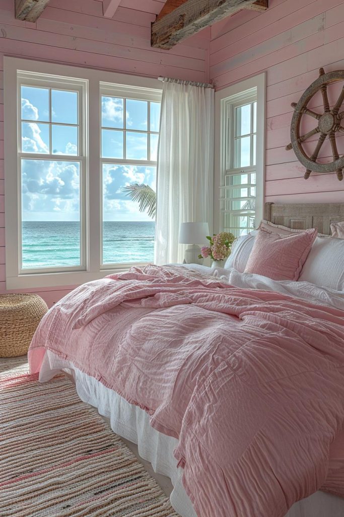 15 Dreamy Pink Coastal Bedroom Ideas: Beachy & Aesthetic - Lovely Harbor