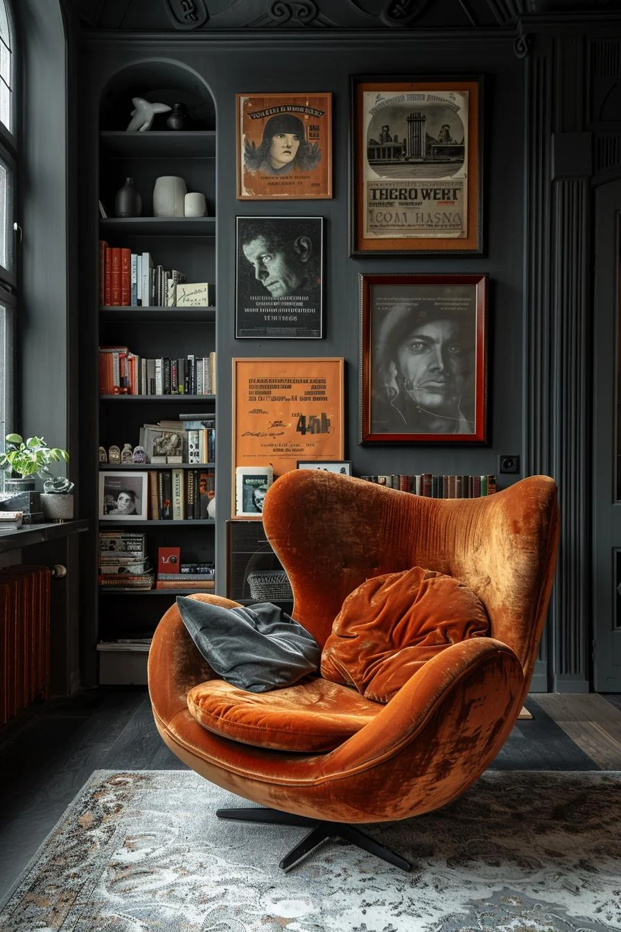 15 Best Moody Mid Century Modern Living Room Ideas 46 9. Retro Chic Living Room Decor-0
