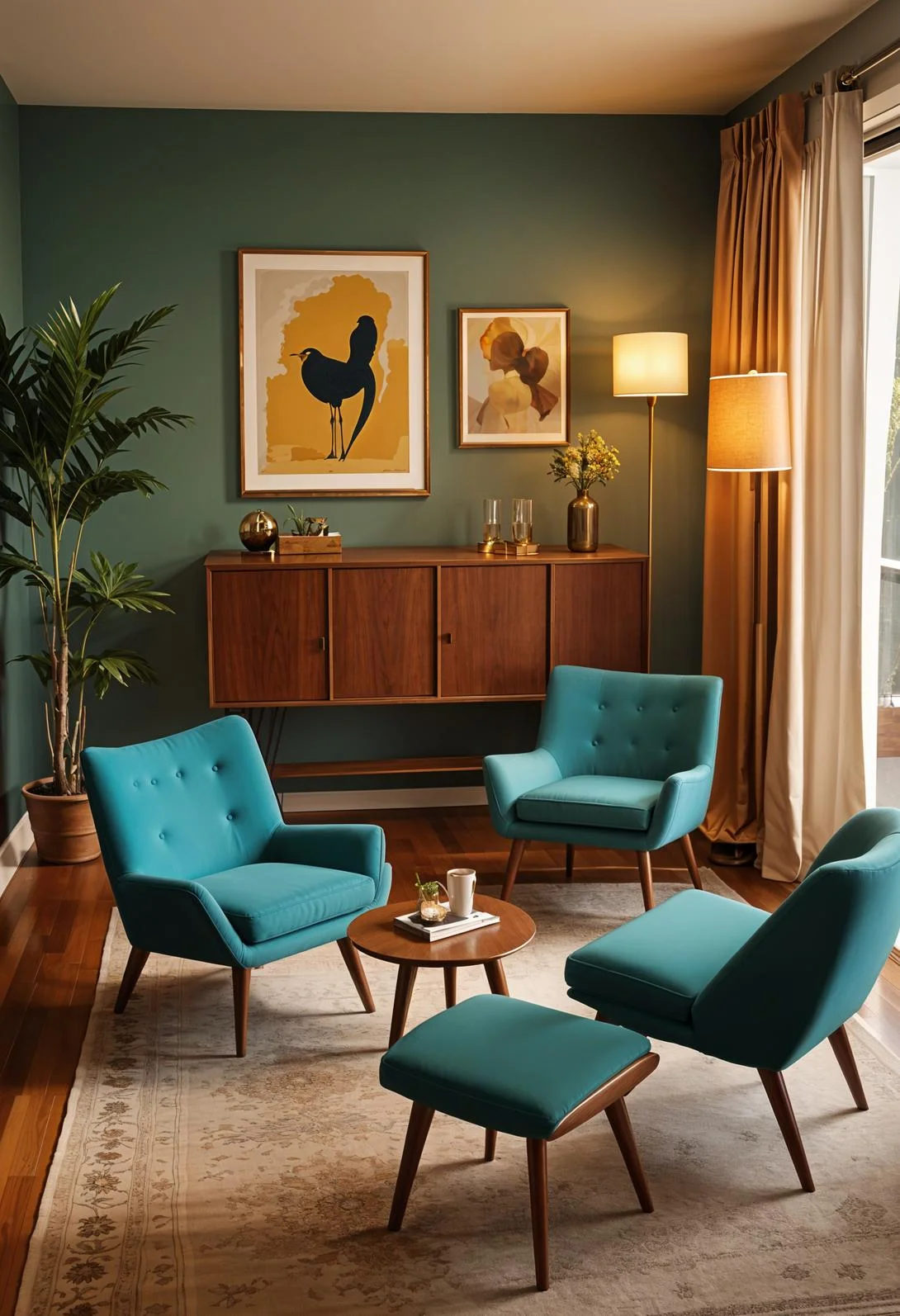 10. Retro Lounge Corner Decor-2