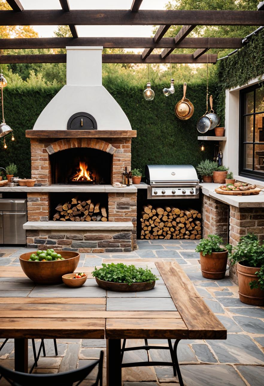 1. Rustic Outdoor Kitchen Paradise-1