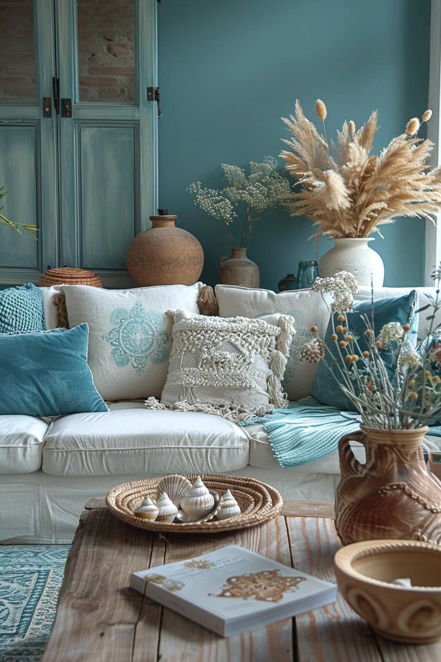 15 Stunning Boho Coastal Living Room Ideas for a Beachy Home 20 4. Seaside Chic Color Scheme Ideas-0
