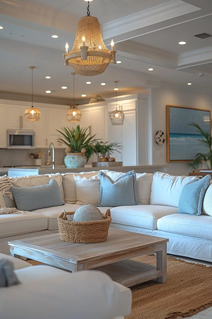 8. Seaside-Inspired Chandelier Arrangement-0