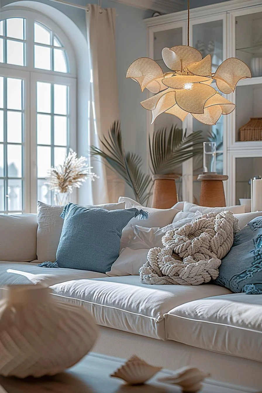 8. Seaside-Inspired Chandelier Arrangement-1