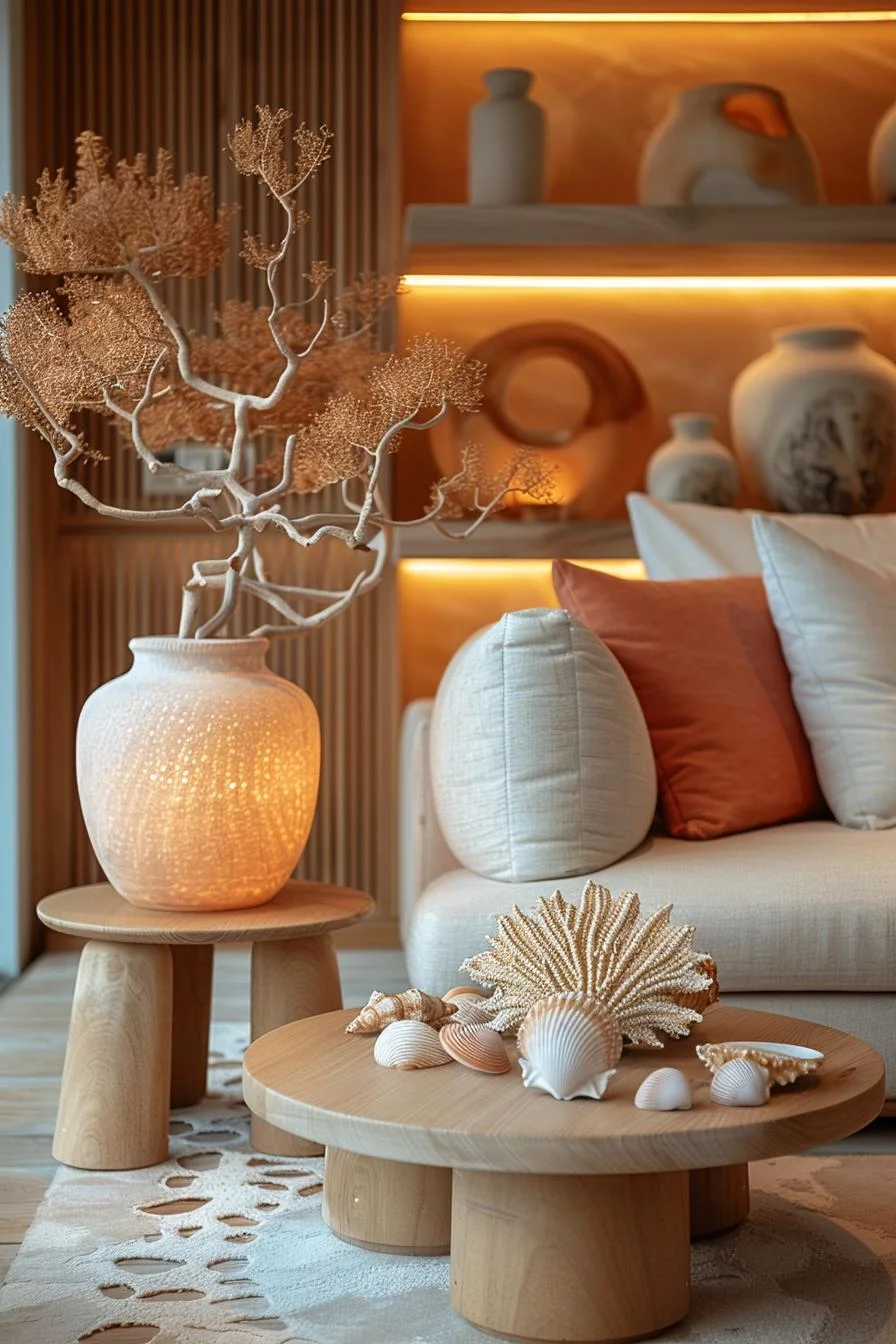 21 Modern Coastal Bedroom Ideas for a Relaxing Retreat 9 4. Seaside Shell Decor Ideas-0