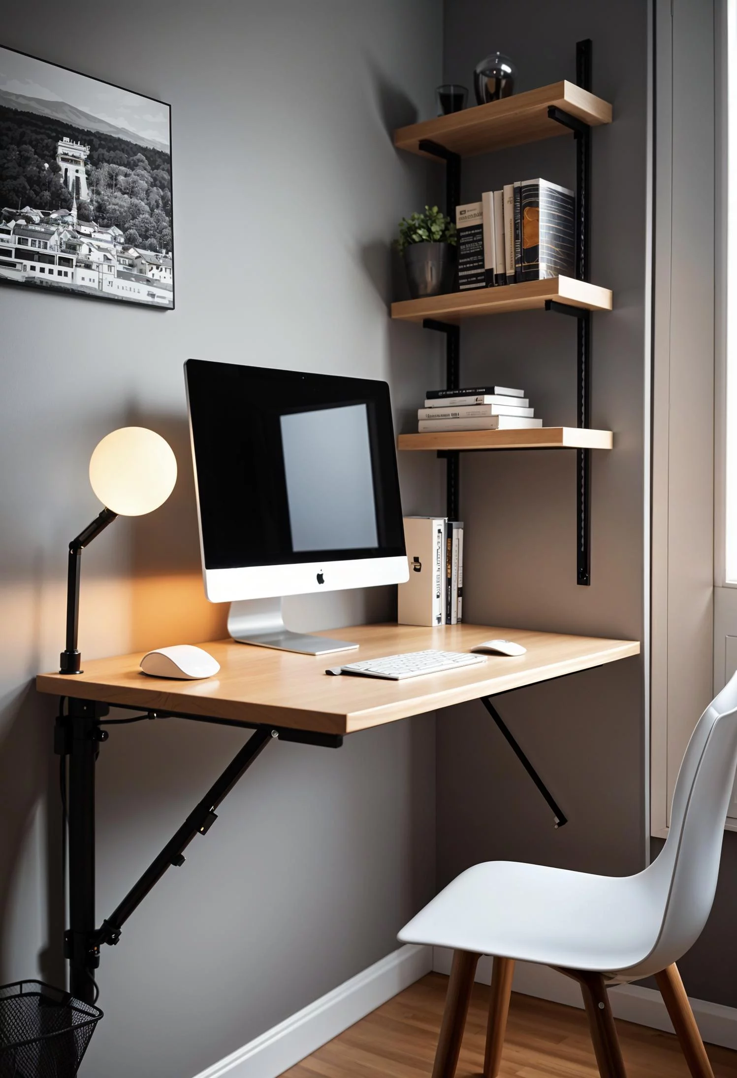 14. Space-Saving Foldable Desk Ideas-0