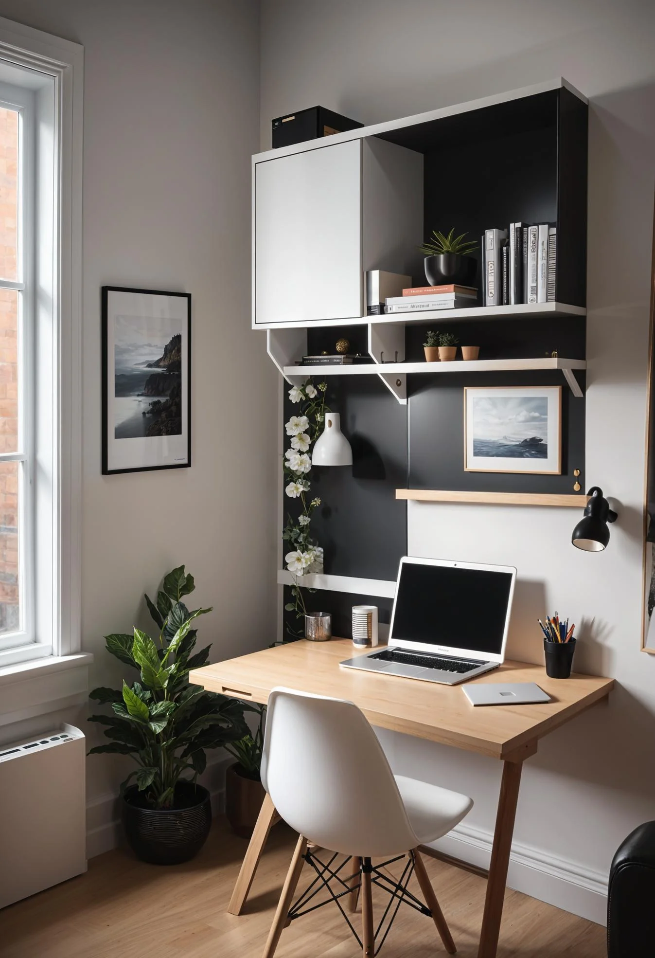 14. Space-Saving Foldable Desk Ideas-1