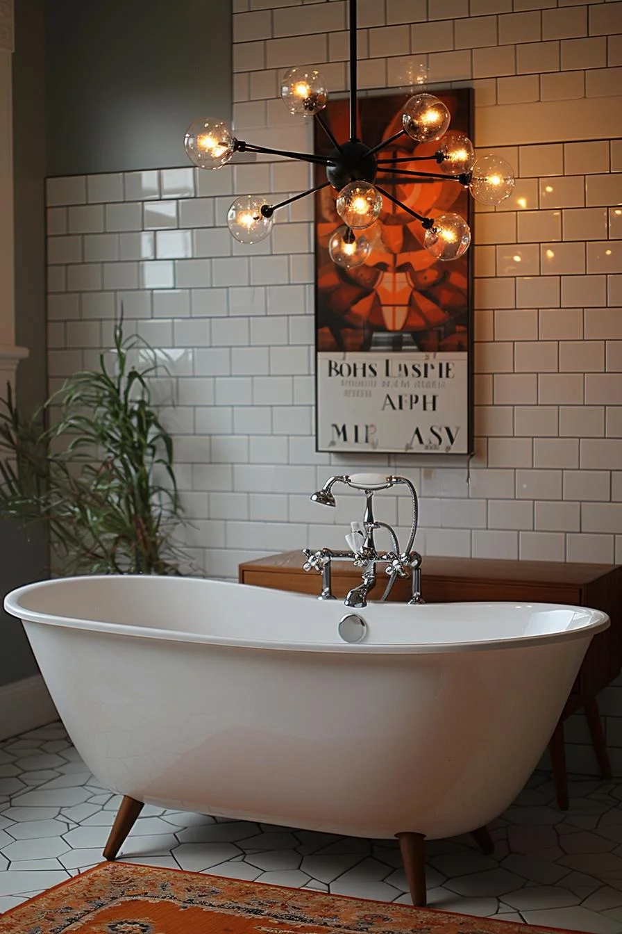 10. Sputnik Chandelier in Bathroom-2